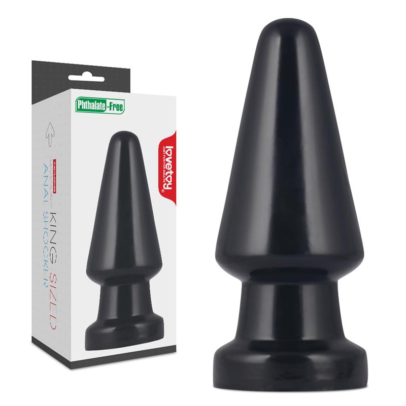 Butt Plug King Sized Anal Shocker 7 Black - UABDSM