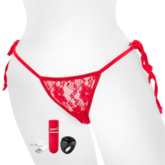 Charged  Remote Control Panty Vibe - Red - UABDSM