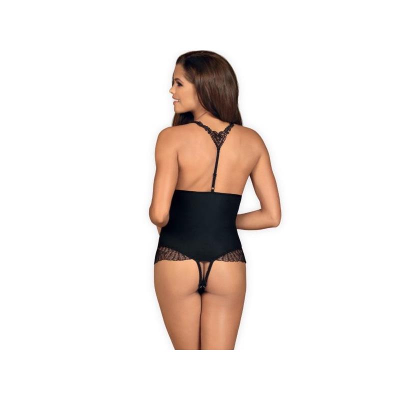 Chiccanta Crotchless Teddy Black - UABDSM