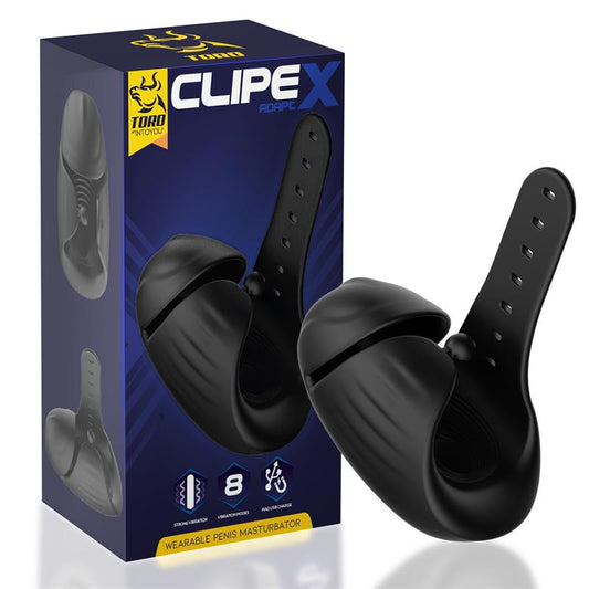 Clipex Adjustable Male Masturbator with Clip System Premium Silicone Magnetic USB - UABDSM