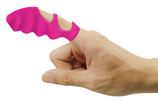 Thrill-Her Silicone Finger Vibrator - Pink - UABDSM