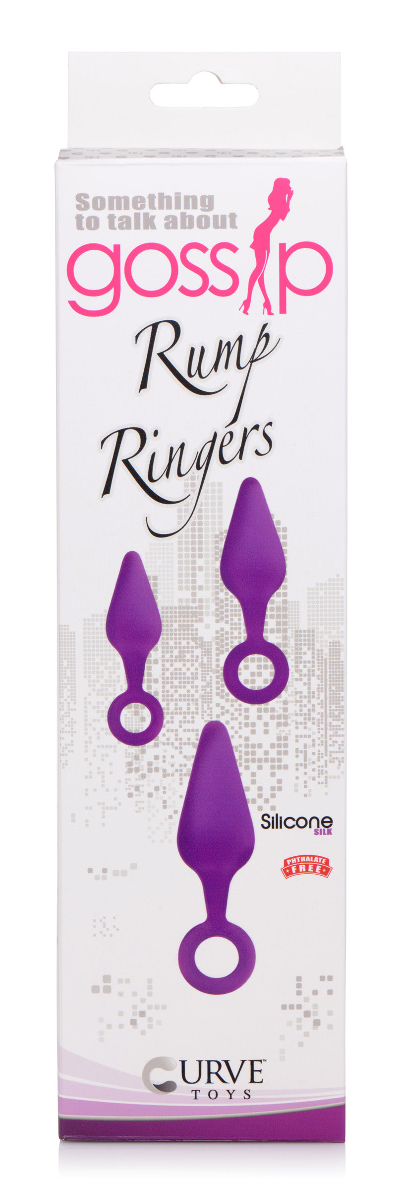 Rump Ringers 3 Piece Silicone Anal Plug Set - Purple - UABDSM