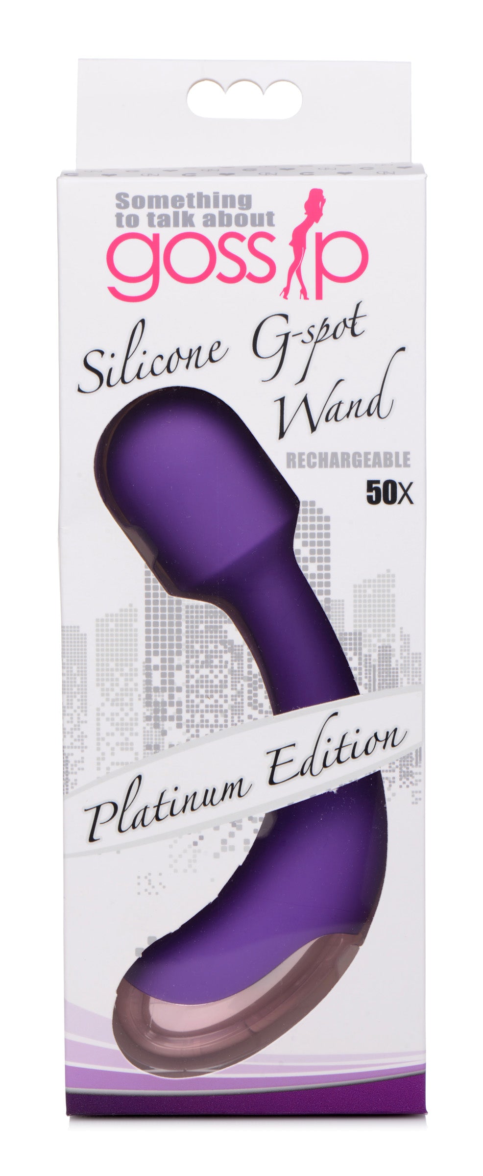 50X Silicone G-spot Wand - Purple - UABDSM