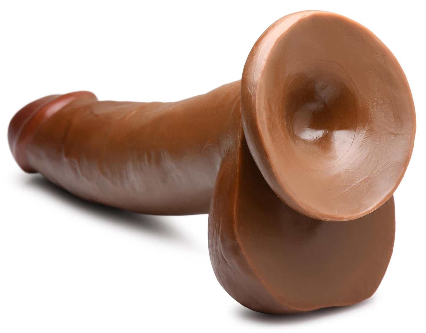 JOCK 8 Inch Dong with Balls Brown - UABDSM