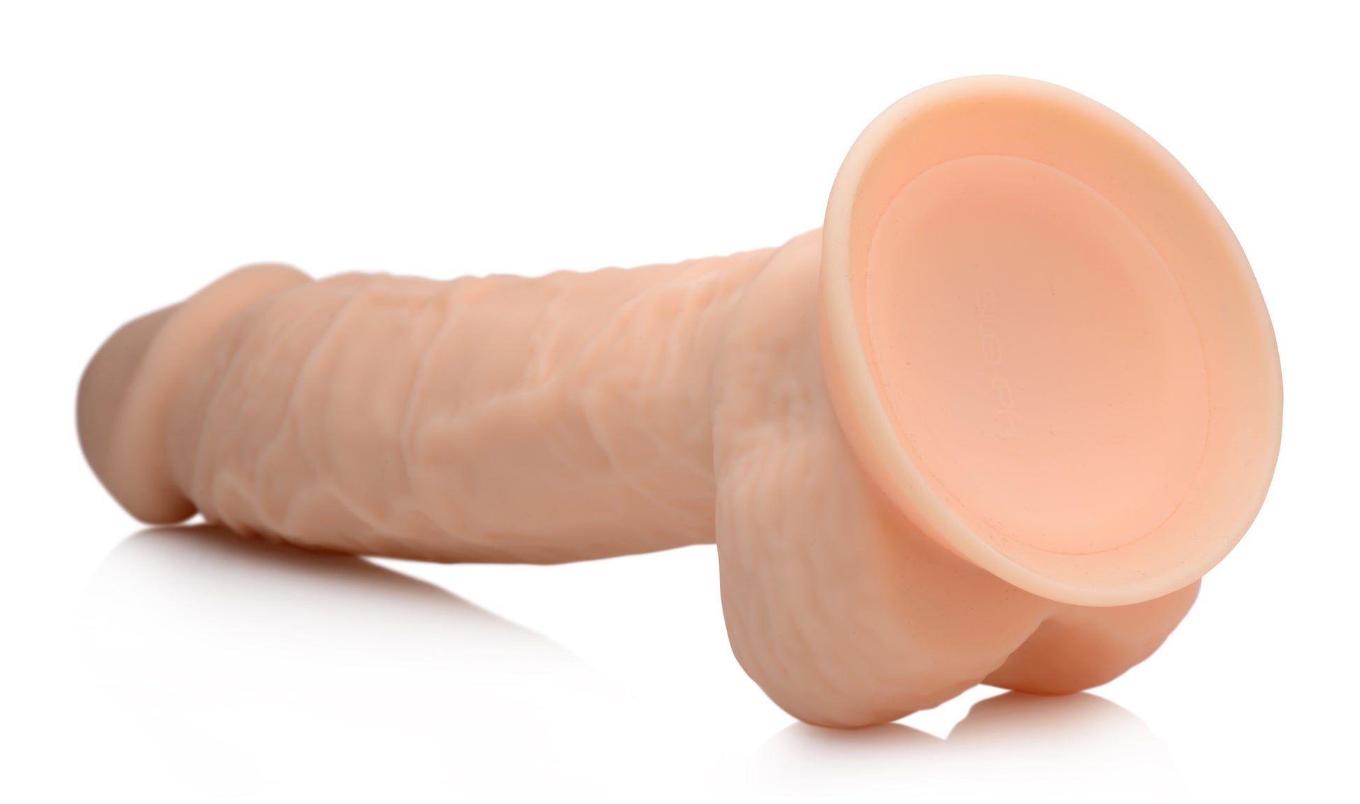 Silexpan Light Hypoallergenic Silicone Dildo with Balls - 8.5 Inch - UABDSM