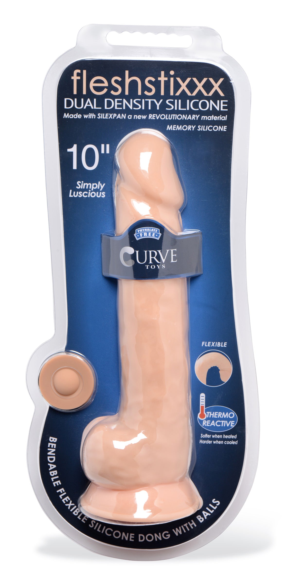 Silexpan Light Hypoallergenic Silicone Dildo with Balls - 10 Inch - UABDSM