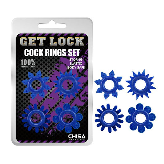 Cock Rings Set-blue - UABDSM