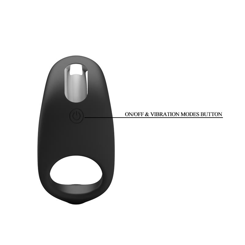 Cockring Gemma USB Silicone Black - UABDSM