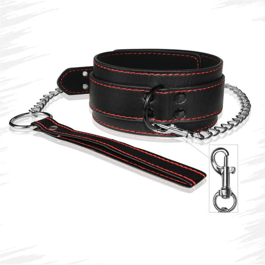 Collar and Leash Bondage Black - UABDSM