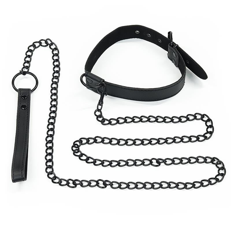 Collar with Leash Black Matt - UABDSM