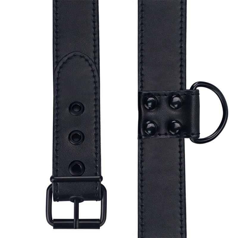 Collar with Leash Black Matt - UABDSM