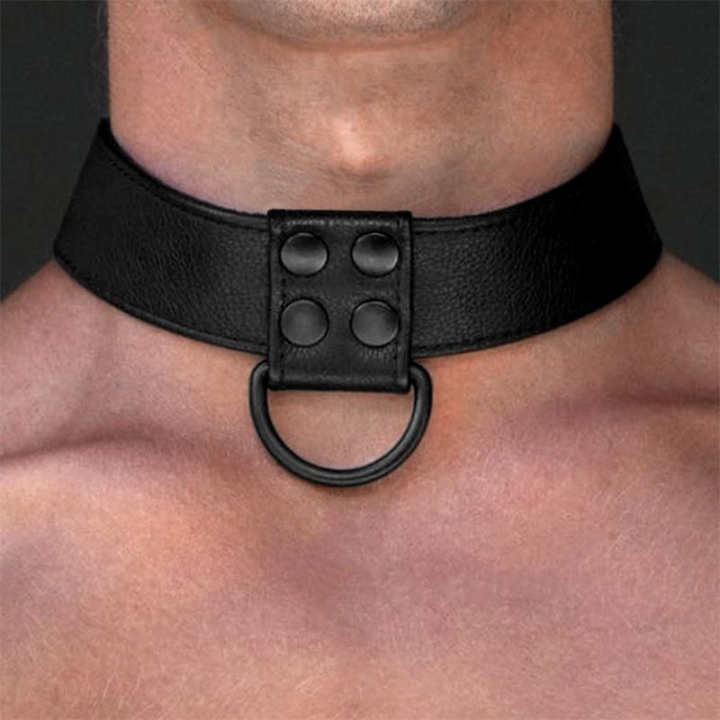 Collar with Leash Black Matt - UABDSM