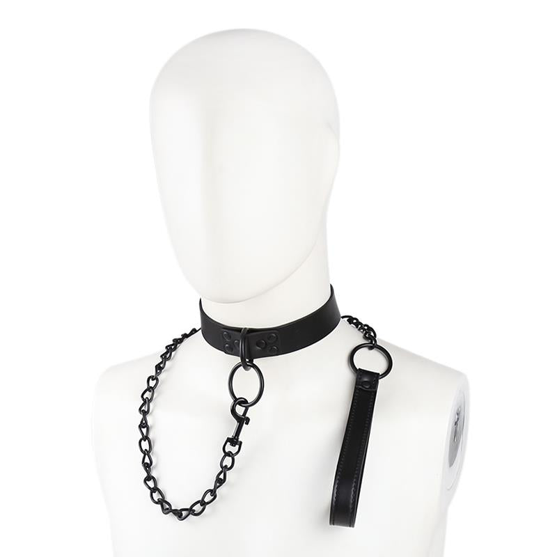 Collar with Leash Black - UABDSM