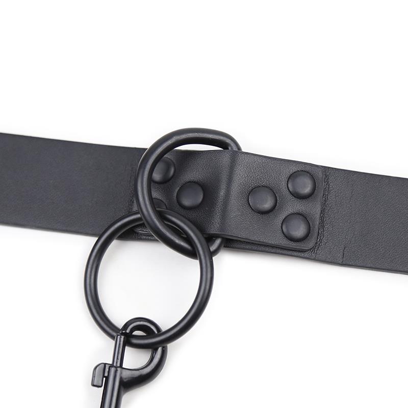 Collar with Leash Black - UABDSM