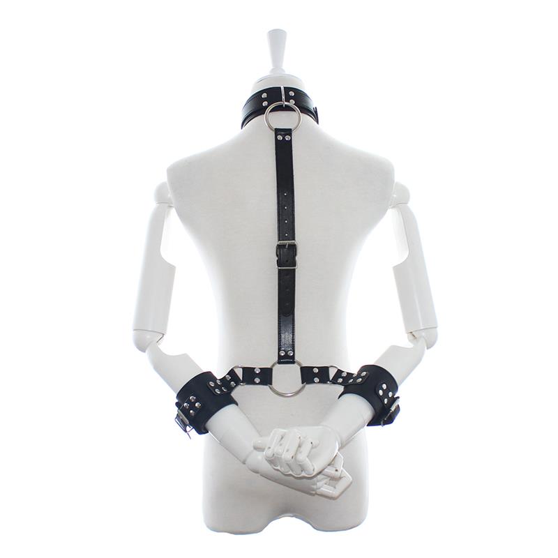 Collar with Restraints Adjustable Black - UABDSM