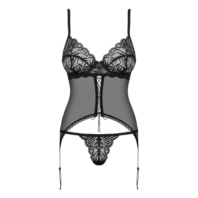 Contica Corset and Thong Black - UABDSM