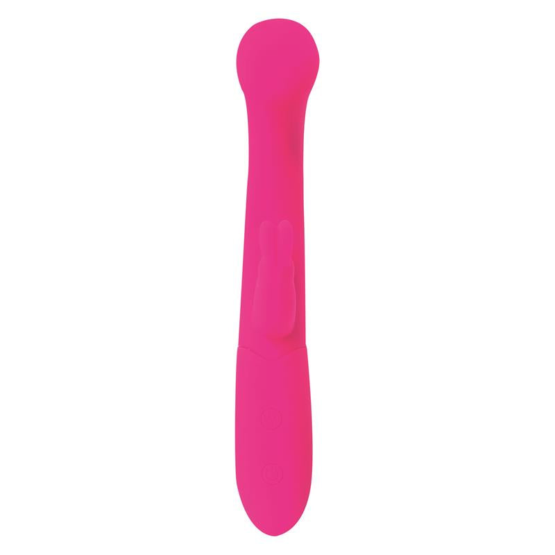 Cotton G-Spot and Rabbit Vibe USB Silicone Fuchsia - UABDSM