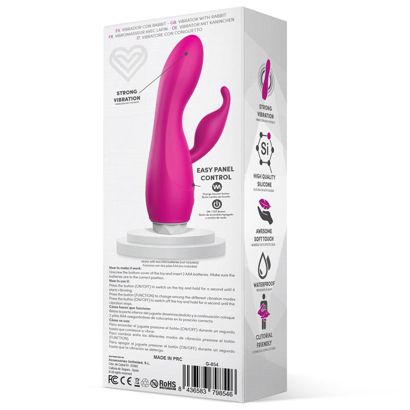 Couby Silicone Rabbit Vibe Pink - UABDSM