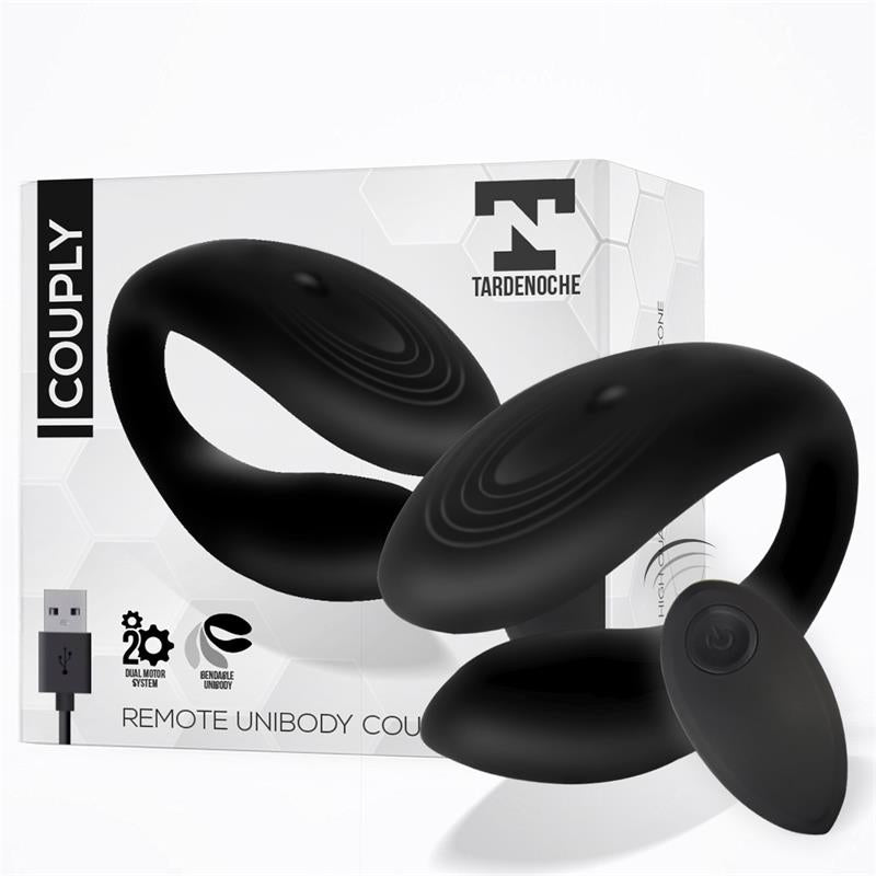 Couply Couple Toy with Remote Control USB Unibody Liquid Silicone - UABDSM