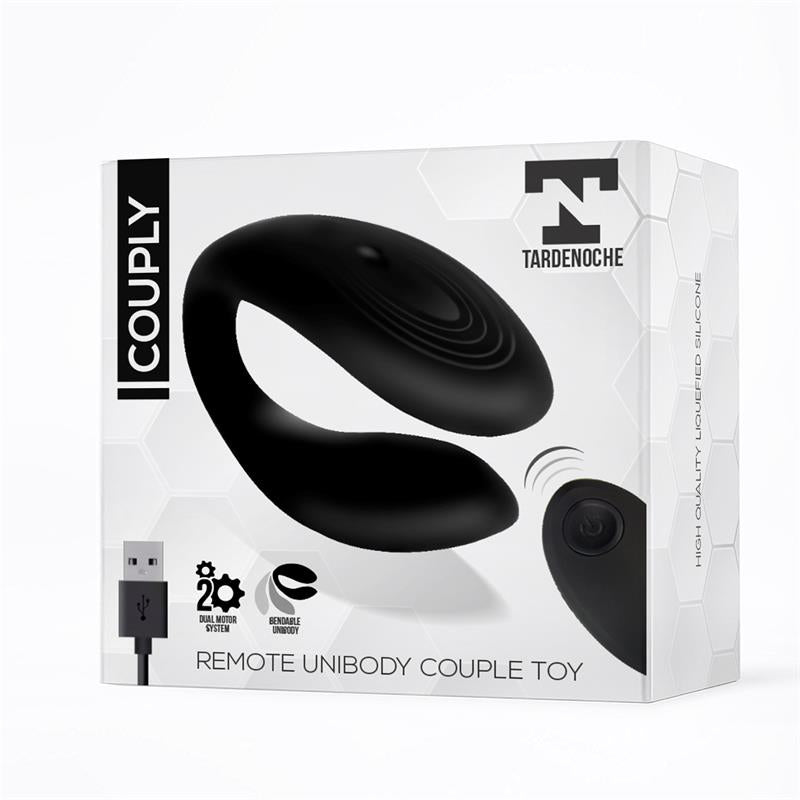 Couply Couple Toy with Remote Control USB Unibody Liquid Silicone - UABDSM