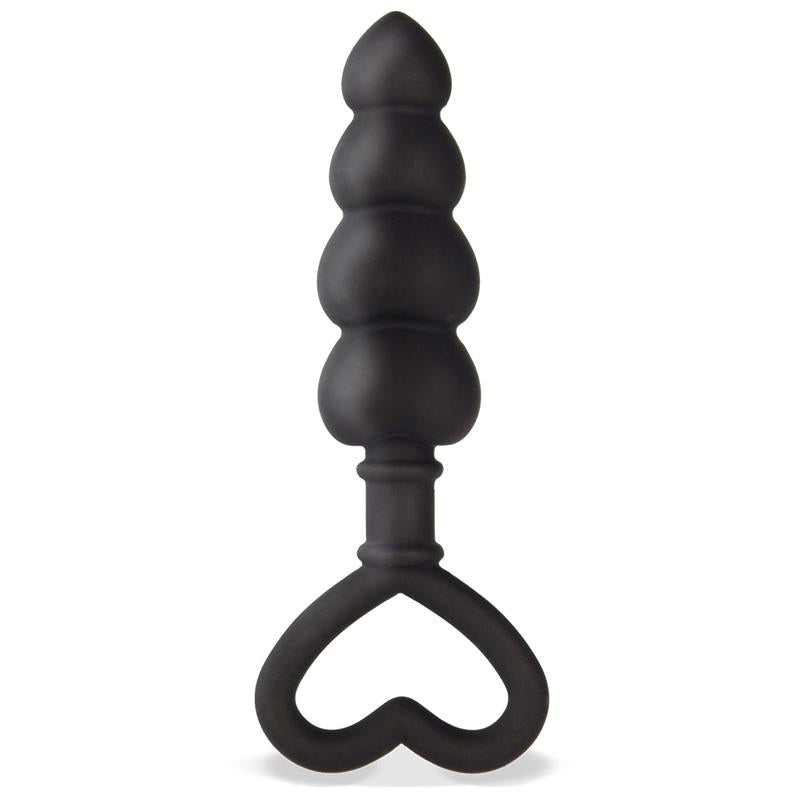 Cuore Anal Plug Silicone Black - UABDSM
