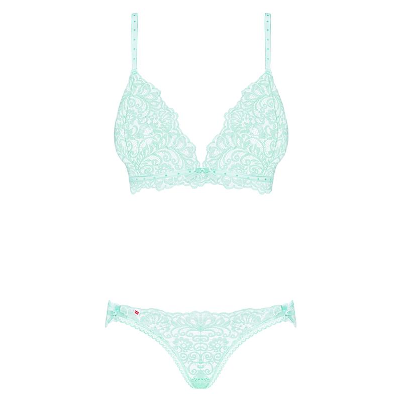 Delicanta Lace Bra and Panty Mint - UABDSM