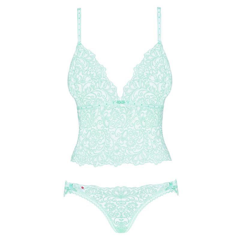 Delicanta Lace Top and Panties Mint - UABDSM