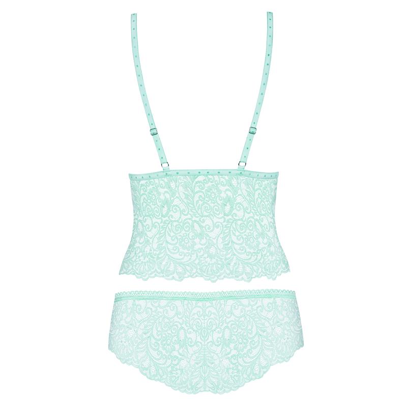 Delicanta Lace Top and Panties Mint - UABDSM