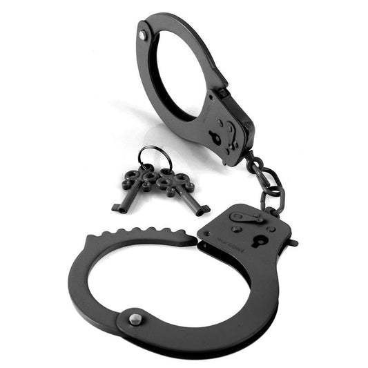 Designer Metal Handcuffs Black - UABDSM