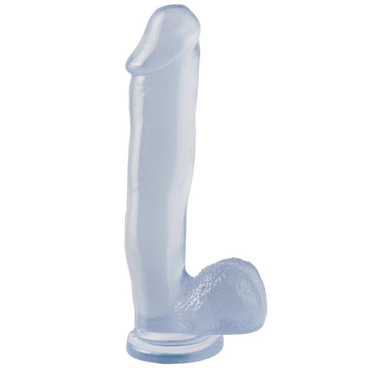 Dildo and Testicles with Suction Cup 30.5cm Clear - UABDSM