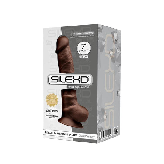 Dildo Dual Density Mod. 1 - 7 Brown - UABDSM