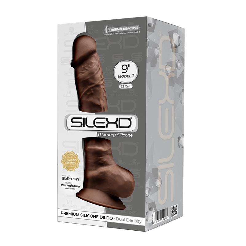 Dildo Dual Density Mod. 1 - 9 Brown - UABDSM