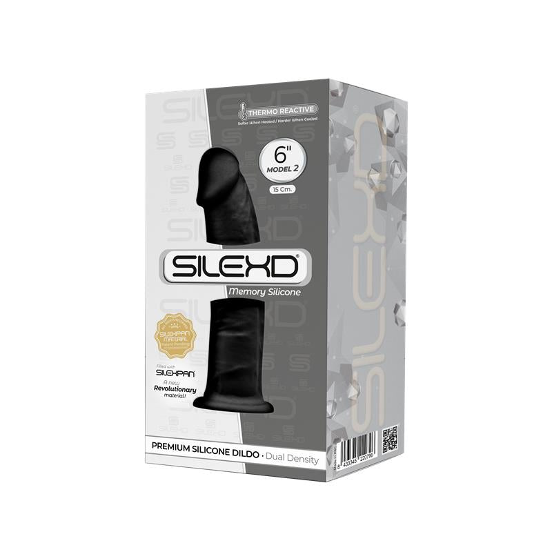 Dildo Dual Density Mod. 2 - 6 Black - UABDSM