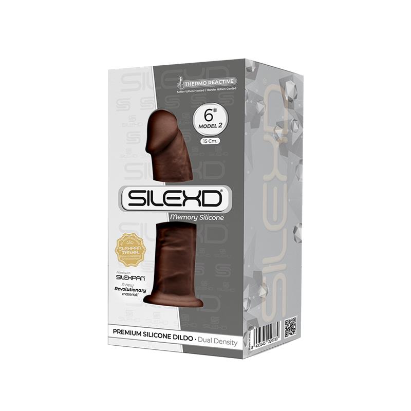 Dildo Dual Density Mod. 2 - 6 Brown - UABDSM