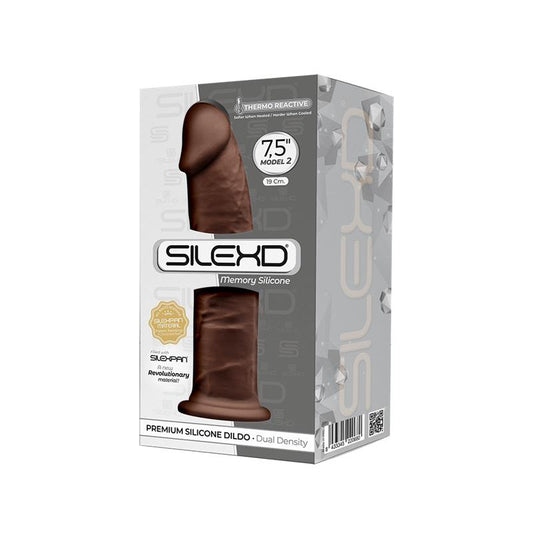 Dildo Dual Density Mod. 2 - 7.5 Brown - UABDSM