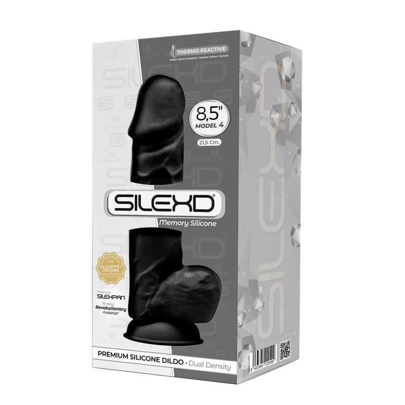 Dildo Dual Density Mod. 4 - 8.5 Black - UABDSM