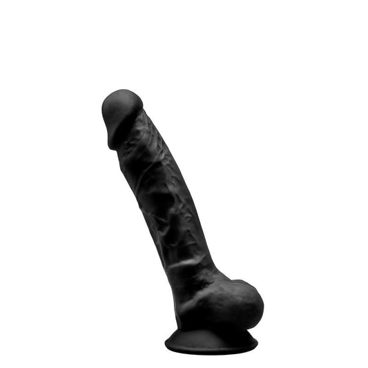 Dildo Dual Density Silicone Mod. 1 - 7 Black - UABDSM