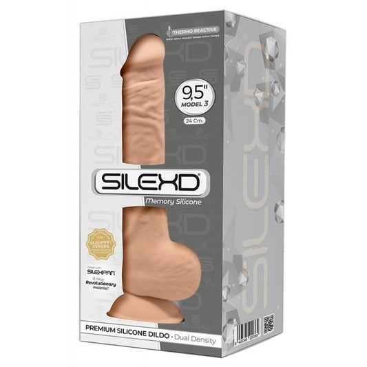 Dildo Dual Density Silicone Mod. 3 - 9.5 - UABDSM