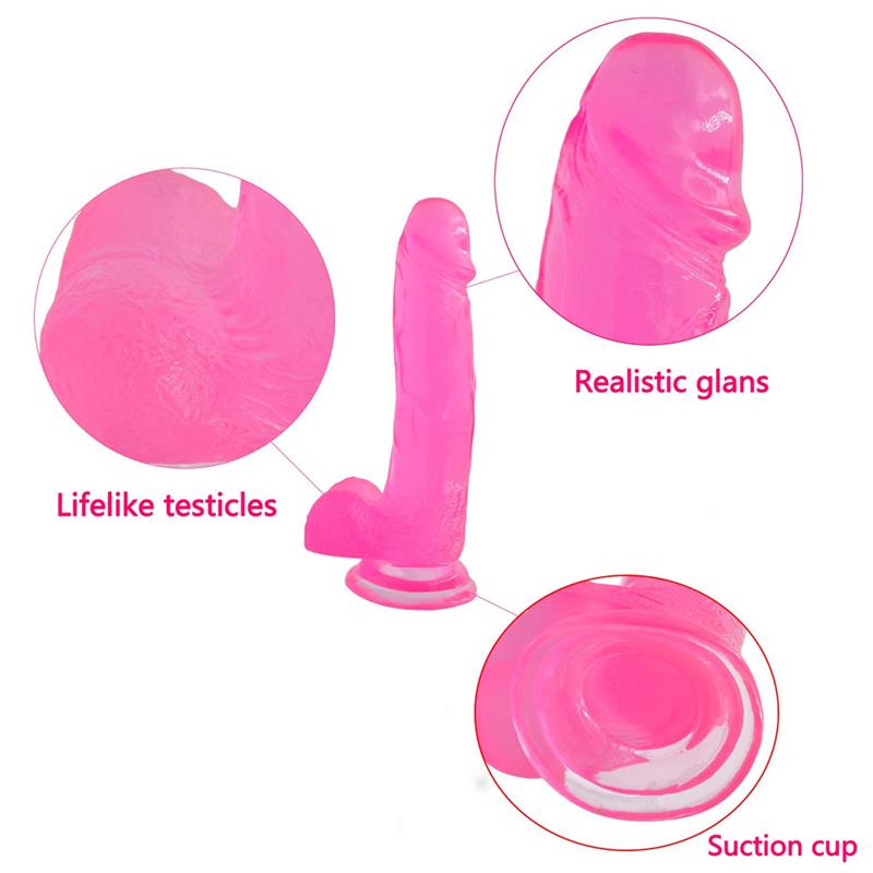 Dildo Jelly Studs 8 Pink - UABDSM