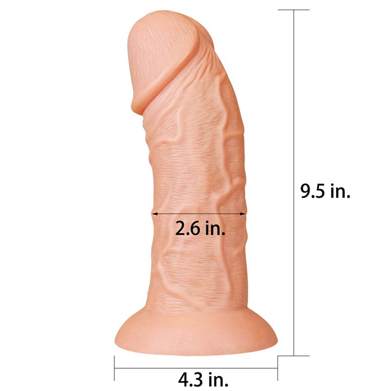 Dildo King 9.5 Flesh - UABDSM