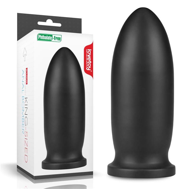 Dildo King Sized Anal Bomber 9 Black - UABDSM