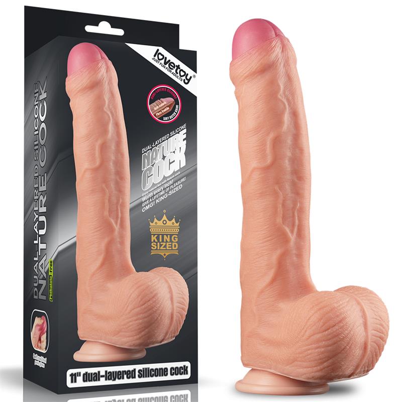 Dildo Nature 11 Dual Layer Flesh - UABDSM