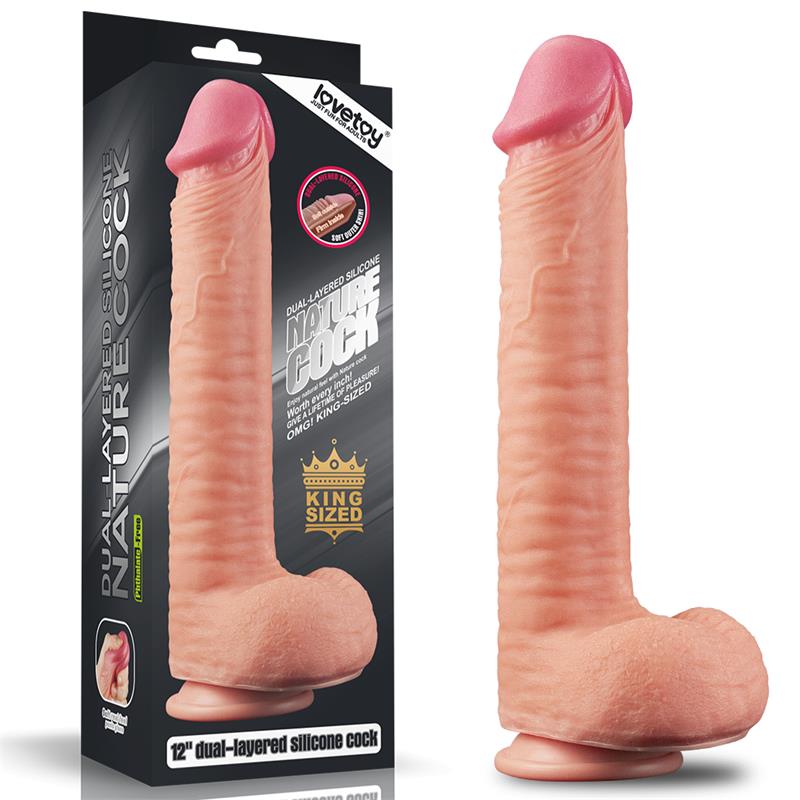 Dildo Nature 12 Dual Layer Flesh - UABDSM