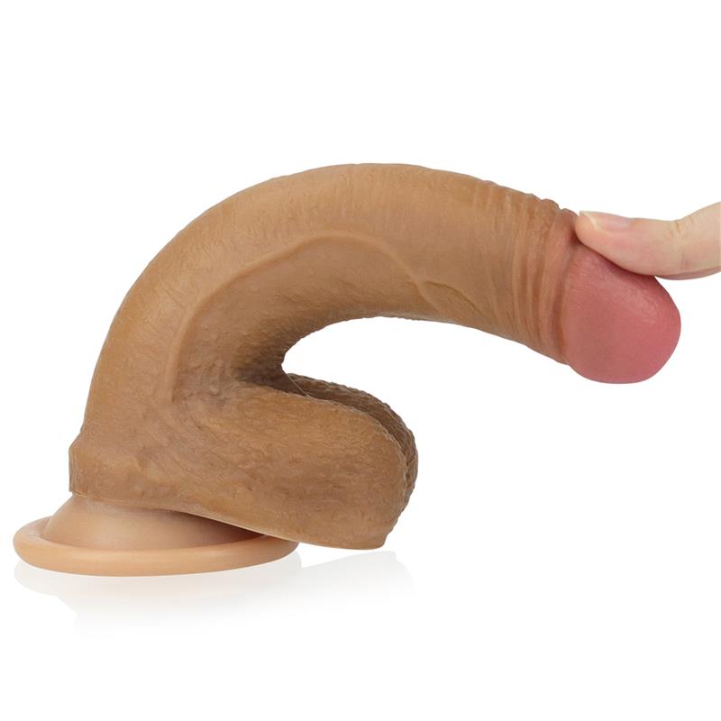 Dildo Nature 7 Liquid Silicone Brown - UABDSM