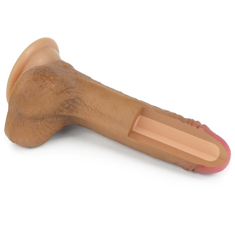 Dildo Nature 7 Liquid Silicone Brown - UABDSM