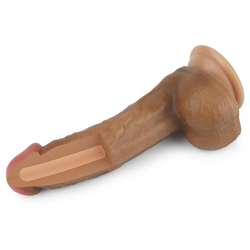 Dildo Nature 8 Liquid Silicone Brown - UABDSM