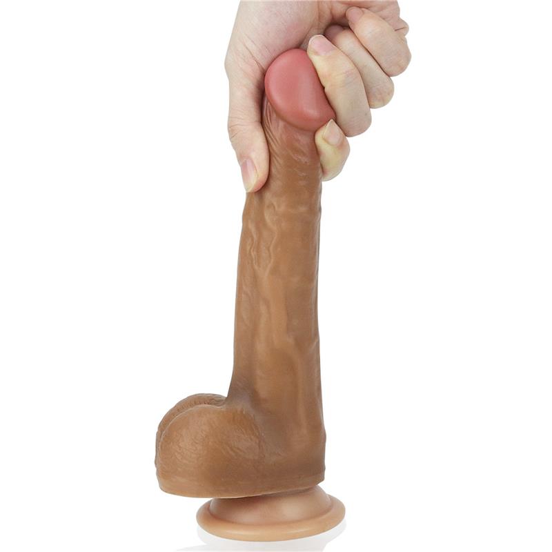 Dildo Nature 8 Liquid Silicone Brown - UABDSM