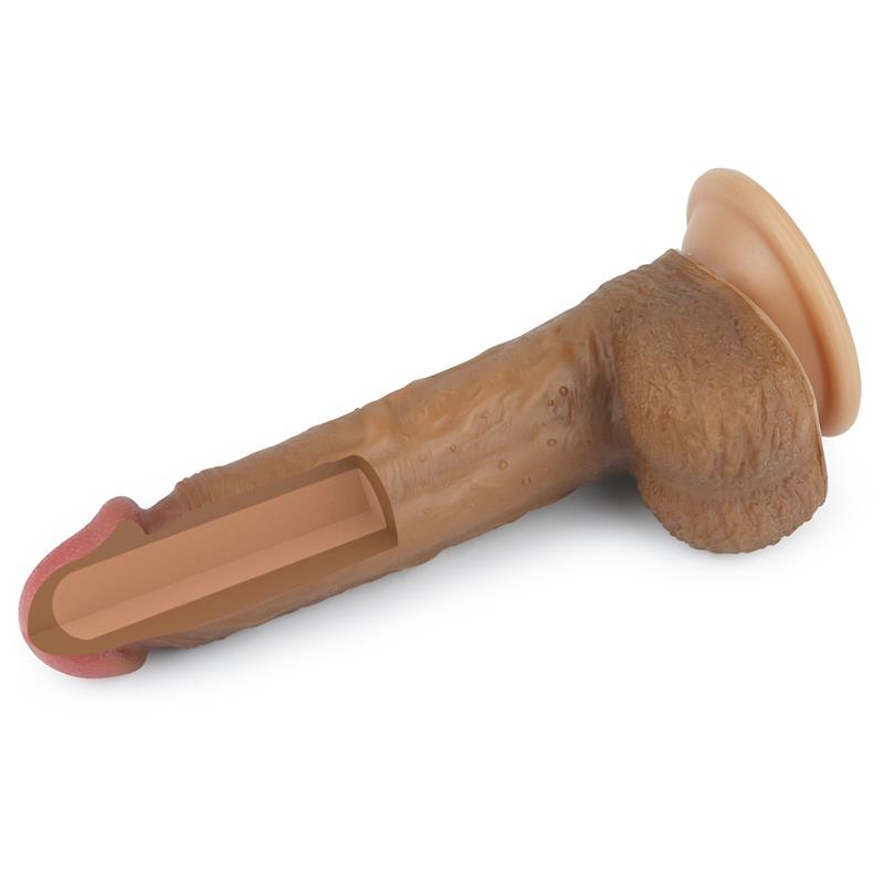 Dildo Nature 8.5 Liquid Silicone Brown - UABDSM