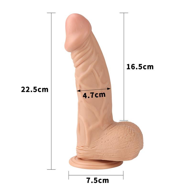 Dildo Real Extreme 9 Flesh - UABDSM