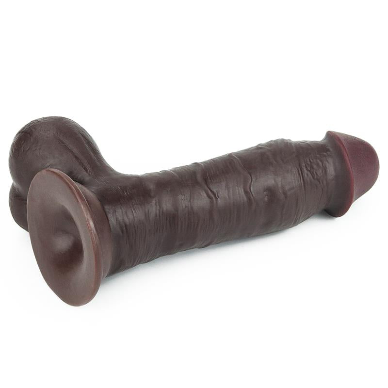 Dildo Sliding Whole Testicle 7.8 Black - UABDSM